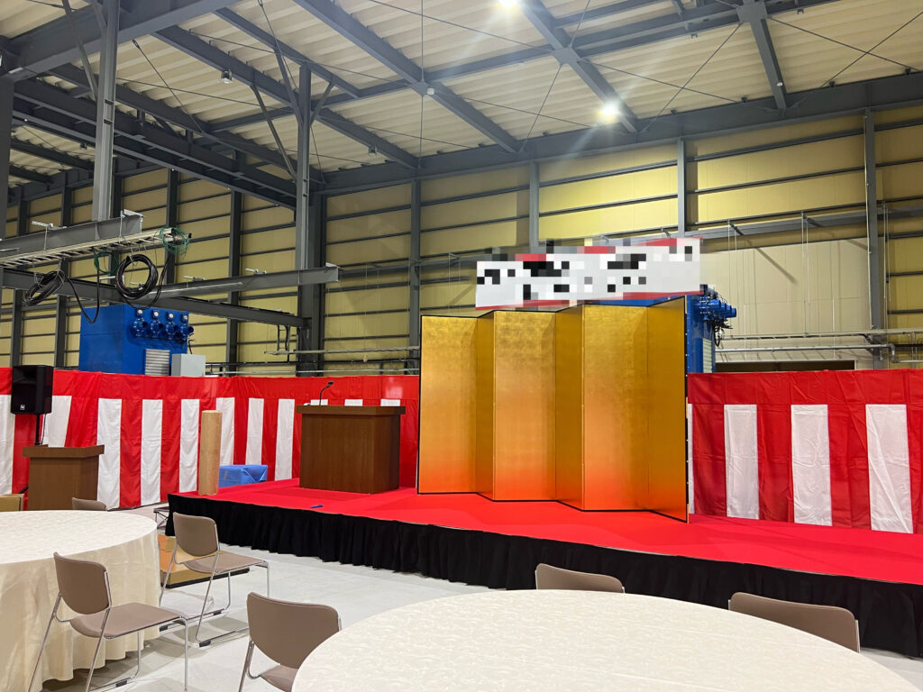 簡単ステージ　竣工式